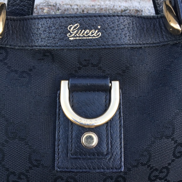 GUCCI Auth. Abbey GG Canvas D Ring Mini Tote - Picture 5 of 16